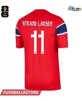 Günstige Norwegen Jorgen Strand Larsen #11 Heimtrikot WM 2026 Kurzarm